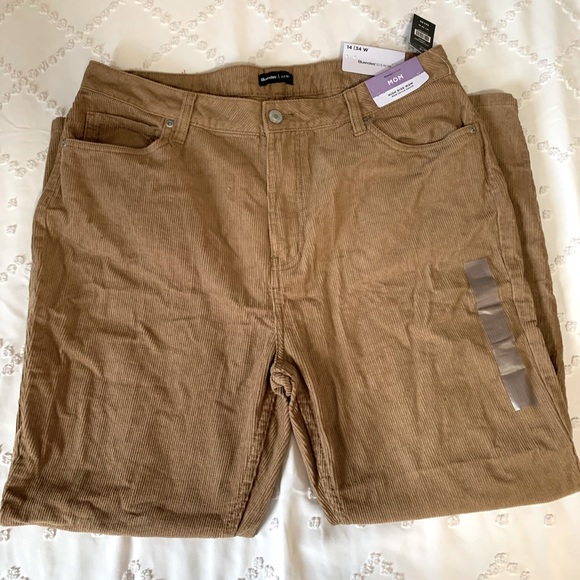 Bluenotes Denim High-Rise Corduroy Mom Jeans - Picture 2 of 4